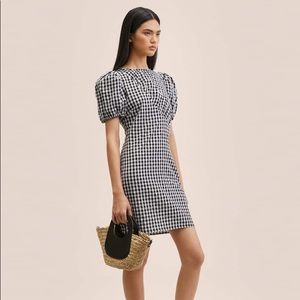 Mango Gingham check dress